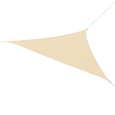 Image showing  Ready to Hang Triangle Shade Sail, 16 ft. 5 in., Pebble