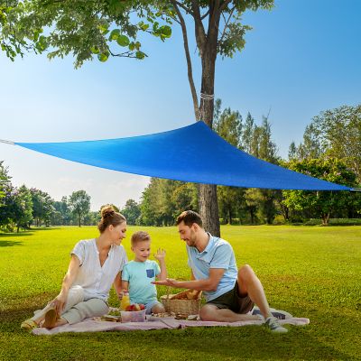 Coolaroo 9 ft. 10 in. Party Sail Triangular Shade Sail, Blue