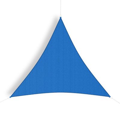 Image showing  9 ft. 10 in. Party Sail Triangular Shade Sail, Blue