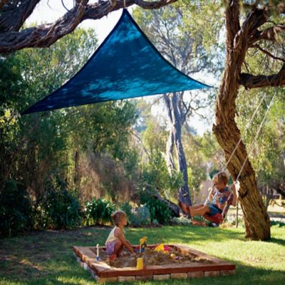Image showing  9 ft. 10 in. Party Sail Triangular Shade Sail, Blue