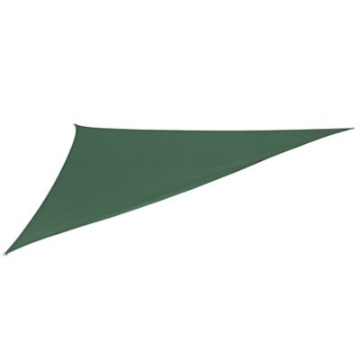 Image showing  Coolhaven Shade Sail, 95% UV Block Shade and Sun Shield, 12' Triangle, Heritage Green