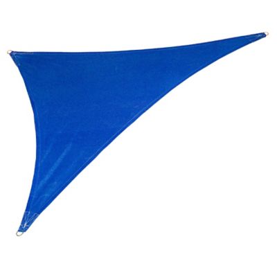 Coolaroo Coolhaven 12 ft. Triangle Shade Sail, Sapphire with Hardware, Sahara