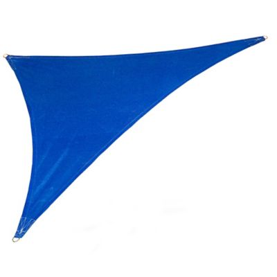 Image showing  Coolhaven 12 ft. Triangle Shade Sail, Sapphire with Hardware, Sapphire