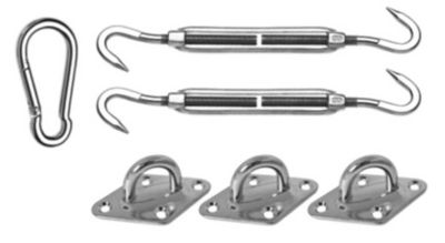 Image showing 5 th Coolaroo Coolhaven Shade Sail, 95% UV Block Shade and Sun Shield, 12 ft. sq., Heritage Green