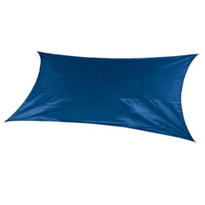 Image showing  12 ft. x 12 ft. Coolhaven Square Shade Sail, Sapphire with Hardware, Sapphire