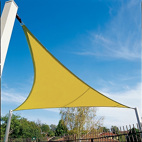 Coolaroo 18 ft. Coolhaven Triangle Shade Sail with Hardware, Sahara