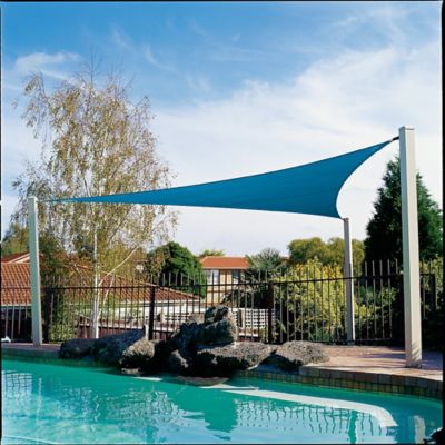 Image showing  18 ft. Coolhaven Triangle Shade Sail with Hardware, Sapphire