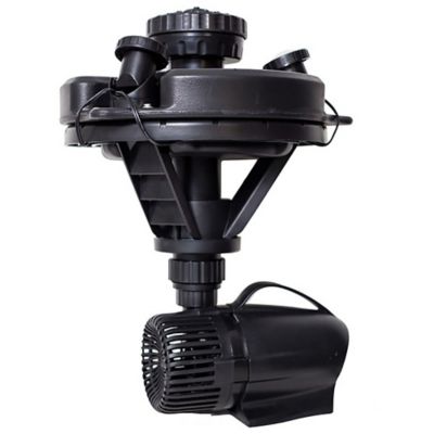 Pond Boss 18.75 in. Outdoor 1/4 HP Floating Pond Fountain with Lights, 52595