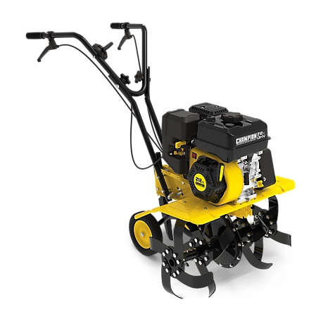 Champion Power Equipment 22 in. Gas 212cc Dual Rotating Front-Tine Tiller with Storable Transport Wheels