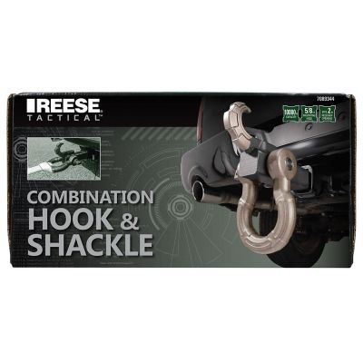 Image showing  2 in. Hook and Shackle Trailer Hitch Ball Mount, 10,000 lb. Capacity, Black