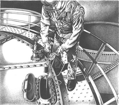 Image showing  1/2 in. x 25 ft. Chrome and Nubian Oil Gauging Tape