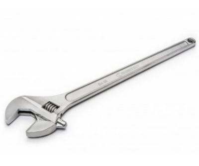 Image showing 7 th Crescent 24 in. Chrome Adjustable Wrench