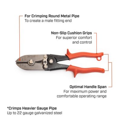 Image showing  9-3/4 in. 5-Blade Hand Crimper