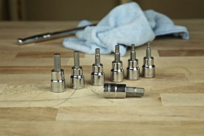 Image showing  3/8 in. Drive SAE Assorted Hex Bit Socket Set, 7 pc.