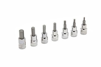 Image showing  3/8 in. Drive Metric Assorted Hex Bit Socket Set, 7 pc.