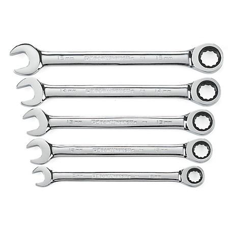 GearWrench Metric Ratcheting Wrench Set, 5 pc.