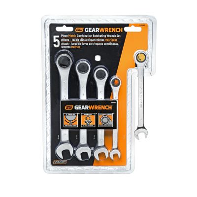 Image showing 6 th GEARWRENCH Assorted Metric Ratcheting Wrench Set, 5 pc.