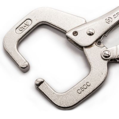 Image showing  6 in. Locking C-Clamp with Regular Tips, Carded