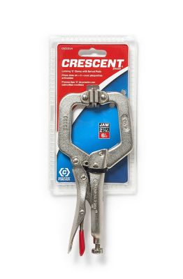 Image showing  6 in. Locking C-Clamp with Swivel Pads, Carded, C6CCSVN