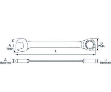 Image showing  7/16 in. Ratcheting Wrench
