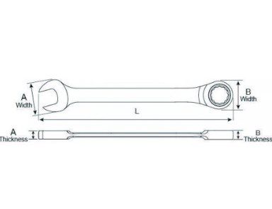 Image showing  12mm 12-Point Ratcheting Combination Wrench