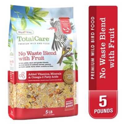 Royal Wing Total Care No Waste Blend with Fruit Wild Bird Food, 5 lb.