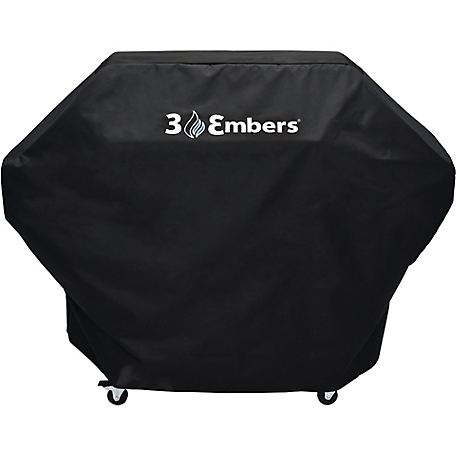 3 Embers 57 in. Premium Grill Cover, Black