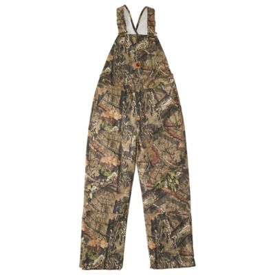 Carhartt Boys' Mossy Oak Camo Quilt-Lined Bib Overalls My grandson love them and is so proud that the overalls are camo