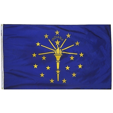 Annin Indiana State Flag, 3 ft. x 5 ft.