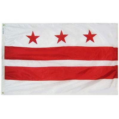 Annin Territory: District of Columbia Flag, 3 ft. x 5 ft.