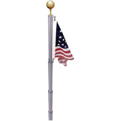 Image showing  American Flag and Telescopic Flagpole Set, 21 ft. Pole, 3 ft. x 5 ft. US Flag