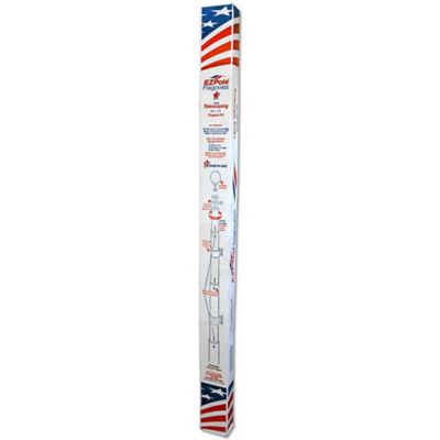 Image showing  American Flag and Telescopic Flagpole Set, 21 ft. Pole, 3 ft. x 5 ft. US Flag