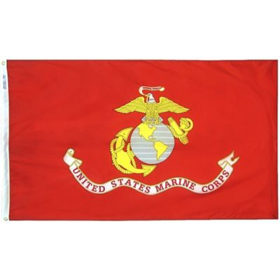 Annin US Marine Corps Military Flag, 3 ft. x 5 ft., Nyl-Glo