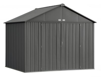 Arrow EZEE Steel Gable Shed, Charcoal, 10 ft. x 8 ft.