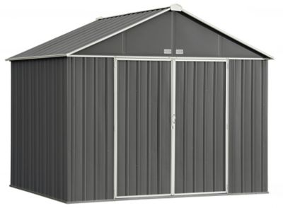 Arrow EZEE Steel Shed, Charcoal Cream, 10 ft. x 8 ft.