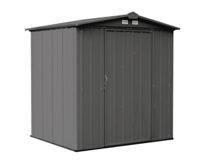 Arrow EZEE Steel Low Gable Shed, Charcoal, 6 ft. x 5 ft.