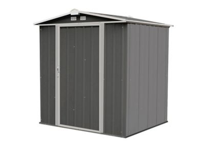 Arrow EZEE Steel Shed, Charcoal Cream, 6 ft. x 5 ft.