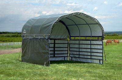 Image showing  12 ft. x 12 ft. Enclosure Kit for Corral Shelter, Corral Shelter and Panels Not Included, Green