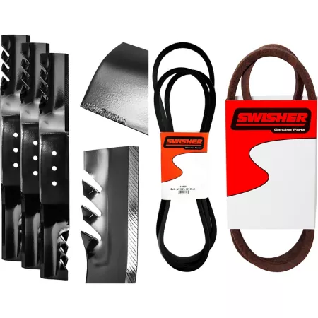 Swisher G6 Finish Cut Lawn Mower Blade and Belt Service Kit 66-in Mower Maintenance & Tune Up Kits