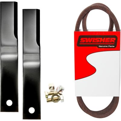 Swisher Rough Cut Lawn Mower Blade and Belt Service Kit, 44 in.