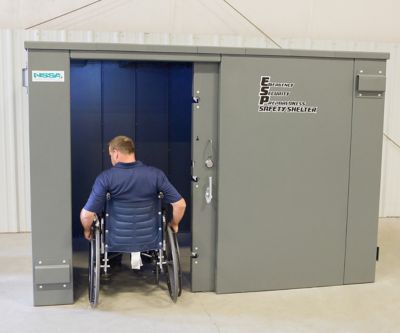Image showing  ESP Wheelchair Accessible Safety Shelter, 20 Person Private/12 Person Business Capacity