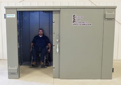 Image showing  ESP Wheelchair Accessible Safety Shelter, 20 Person Private/12 Person Business Capacity