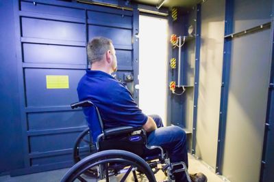 Image showing  ESP Wheelchair Accessible Safety Shelter, 20 Person Private/12 Person Business Capacity