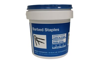 Bekaert 1-1/4 in. Single Barb Fence Staples, 8 lb.