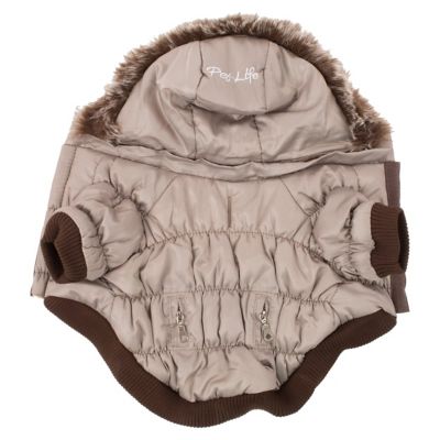 Image showing 6 th Pet Life Classic Metallic Fashion Insulated Dog Coat with Removable Hood