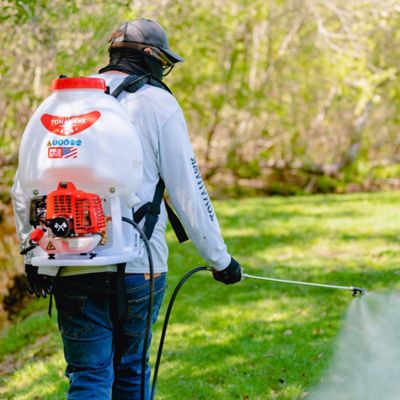 Image showing  5 gal. Gas-Powered Backpack Sprayer for Pest Control and Disinfectants with Foundation Gun, 450 PSI Pump