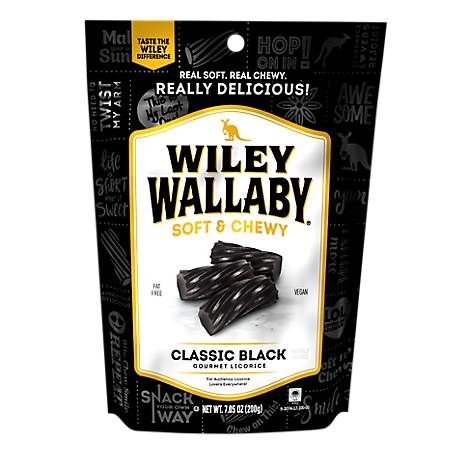Wiley Wallaby Classic Black Candy, 7.05 oz.