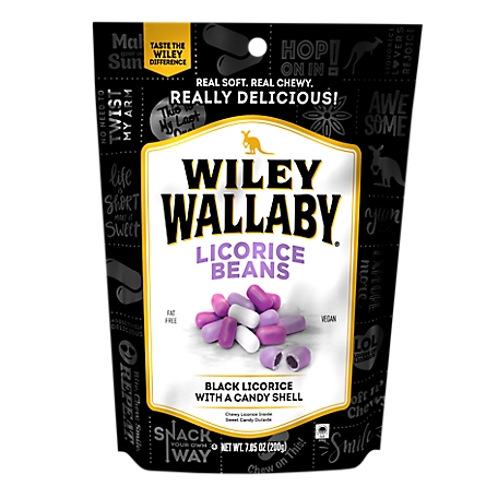 Wiley Wallaby Black Licorice Bean 7.05oz