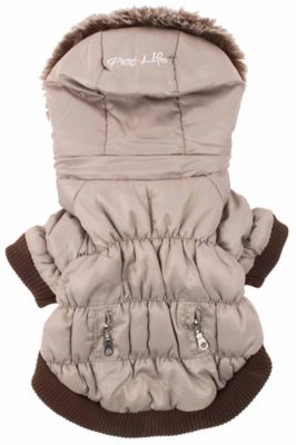 Image showing 3 th Pet Life Classic Metallic Fashion Insulated Dog Coat with Removable Hood