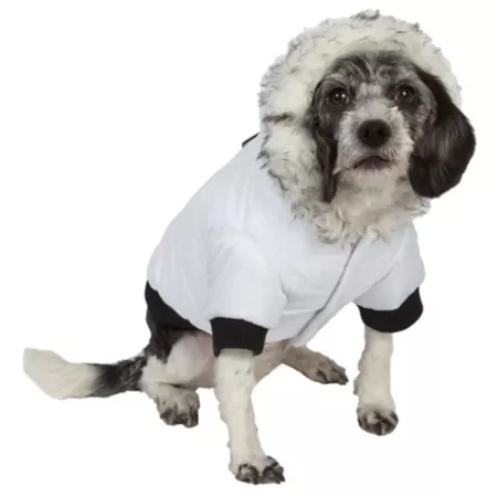 Pet Life Aspen Winter-White Insulated Pet Parka Dog Coats & Jackets